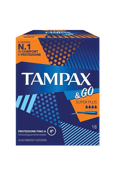TAMPAX Super absorbent tampon, Tampax, Super Plus, 18 pieces