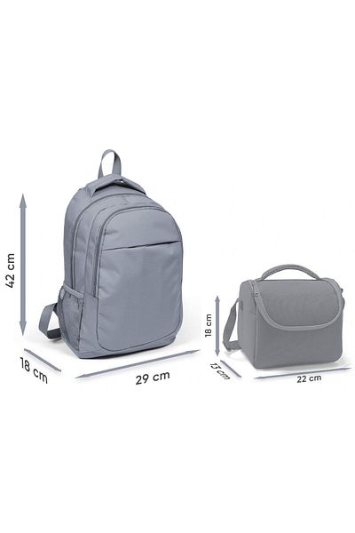 Coral High Girls' Primary and Secondary School Backpack and Lunch Bag - Pink Red Fashion Girl