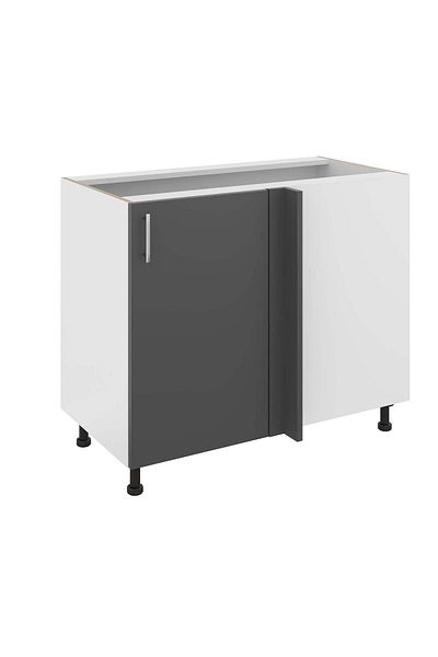haaus.ro Corp Baza Colt haaus Karo, Antracit/Alb, 98 x 50 x 80 cm