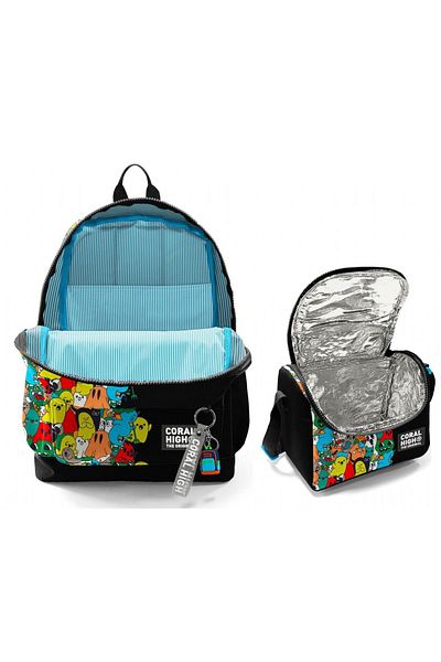 Coral High Set de genți durabile pentru școala primară pentru băieți - fantome negre