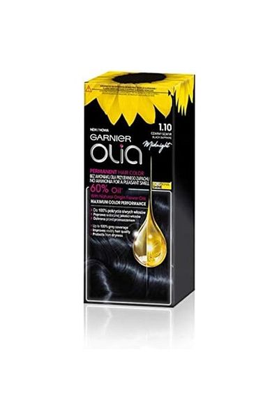 Garnier Hair dye, Garnier Olia, Black Sapphire 1.10, 1 pc.
