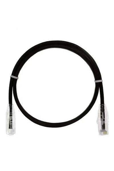 dalimag Cablu CAT 6A Slim UTP, 4PR/28AWG Pure Cooper, Patchcord, 5 feet, 150 cm, Negru, Dalimag
