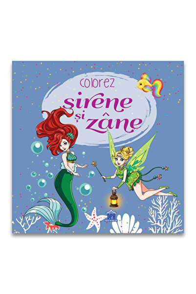 Dph Coloring book, DPH, I color mermaids and fairies, 96 pages