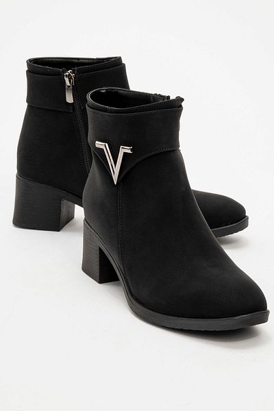 CCWAY AYAKKABI Cizme de damă cu toc cu cataramă BLACK EMERALD