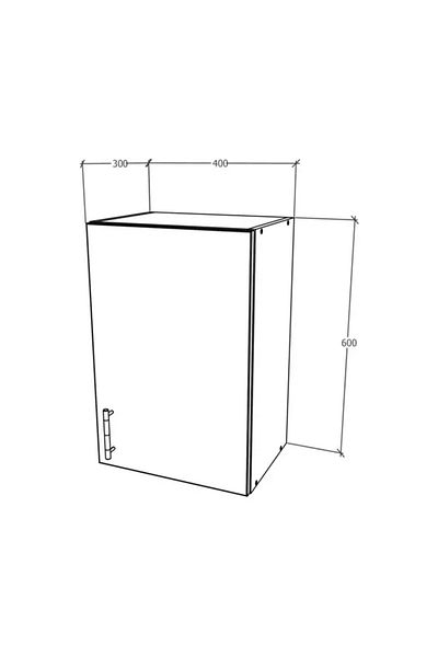 haaus.ro Corp Superior haaus Karo, 1 Usa, Alb, 40 x 30 x 60 cm