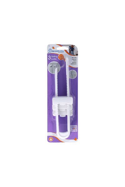 Dreambaby 3-Piece Sliding Lock White