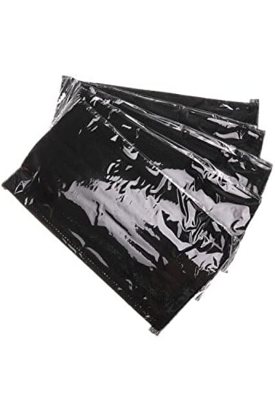 Yuwell YU WELL 40Pcs Black/White Individually Wrapped Adult's Disposable Face Masks 3 Layer (Black/White)