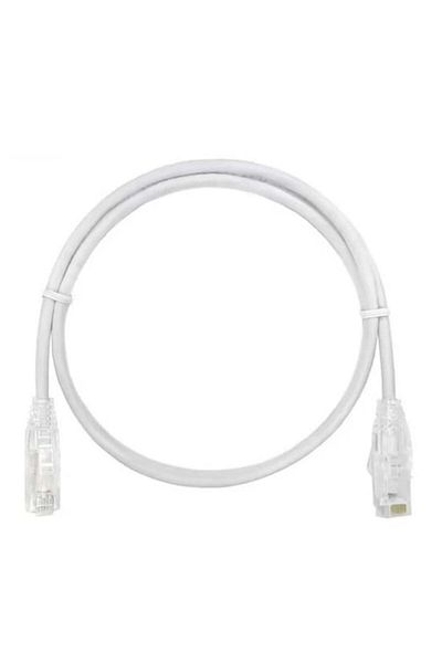dalimag Cablu CAT 6A Slim UTP, 4PR/28AWG Pure Cooper, Patchcord, 1,5 metri, 150 cm, Alb