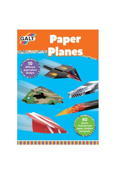 Galt Paper airplane set, Galt, 40 sheets, stickers included
