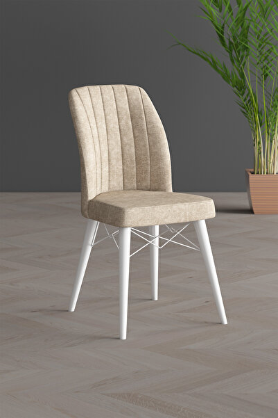 Casafun Set of 4 Cafe Fun chairs, HORECA production, for cafe, restaurant and terraces, WHITE METAL legs