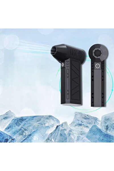 MATECHNO Mini Turbo Jet Fan 90.000 RPM Işıklı Mangal Üfleme Araç Klavye Toz İ...