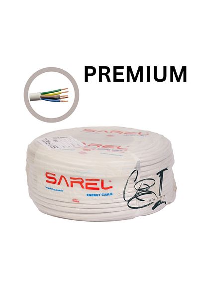 COBI SMART® Premium electrical cable 5x2.5 mm², 100 m, white, MYYM / H05VV-F, voltage 300/500V - COBI SMART®