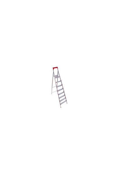HARLEM Double Folding Ladder with Platform, Folding, Metal, Special Anti-Slip Design, 7+1 Steps