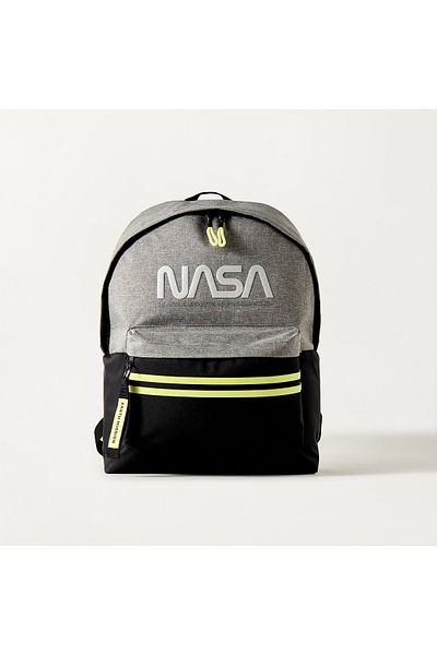 Nasa Textured 17-inch Backpack with Adjustable Shoulder Straps - 43x32x14 cms