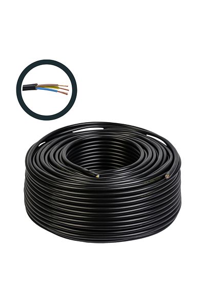 COBI SMART® Cablu electric 3x6 mm², 100 m, negru, MYYM / H05VV-F - COBI SMART®