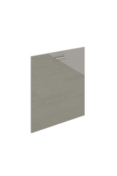 haaus.ro haaus Karo Dishwasher Door, Glossy Grey, MDF, 60 x 70 cm