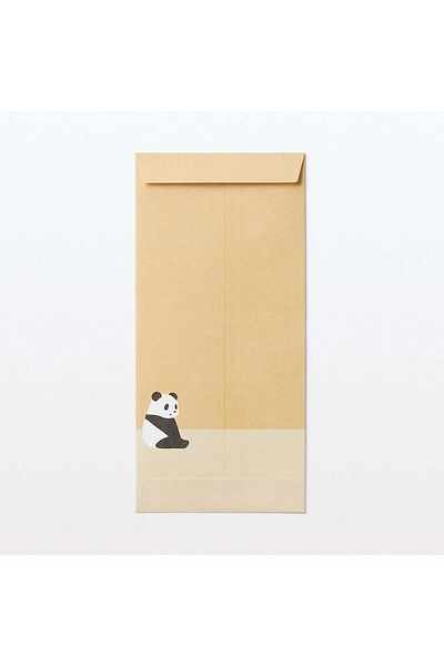 Muji Bamboo Paper Petit Envelope Giant Panda