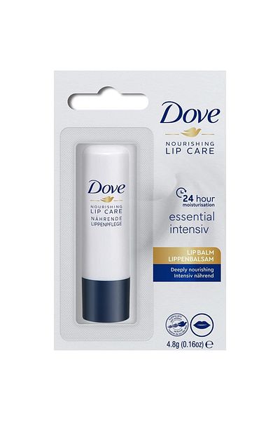 Dove Lip Balm, Dove, Essential Intensiv, Moisturising and Hydrating Care for Dry and Chapped Lips, 4.8gr
