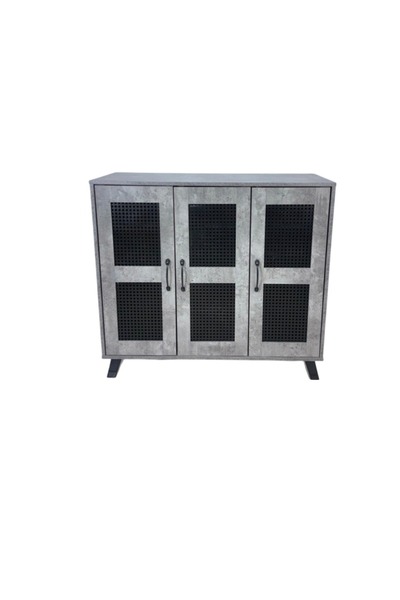 DEC17 Stylish and modern shoe cabinet with a contemporary design, size 105 cm