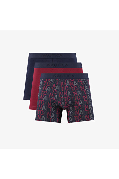 Nautica Erkek Lacivert Standart Fit 3'lü Boxer