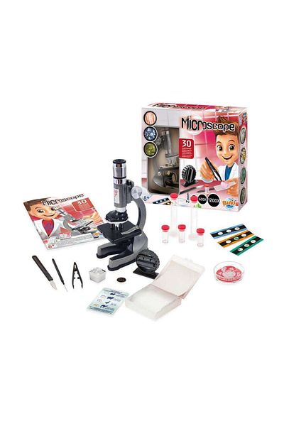 Buki France Microscop educativ, model cu 30 experimente, lentile și accesorii