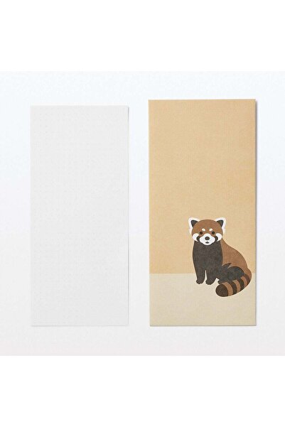 Muji Bamboo Paper Petit Envelope Red Panda