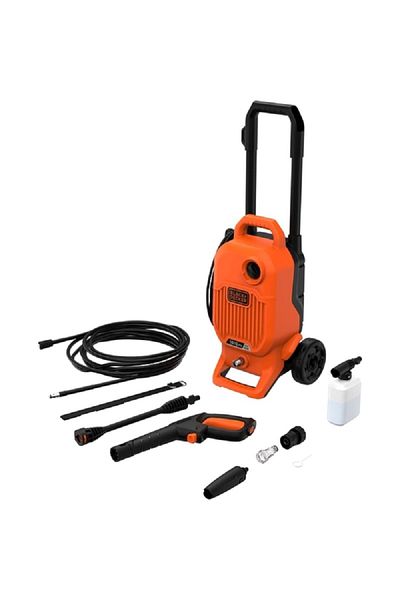 Black&Decker 1700W 1800PSI Corded Compact Pressure Washer Orange and Black
