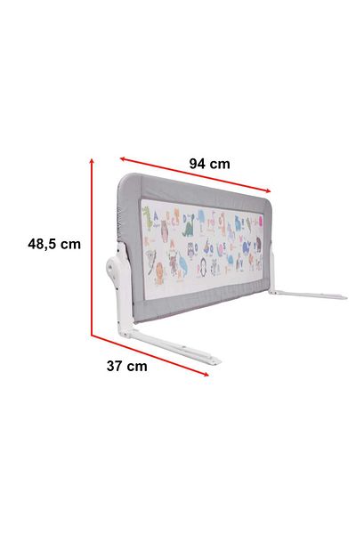GUİMO Bed guardrail, Guimo, 90x48.5 cm, Animal Decor, Grey
