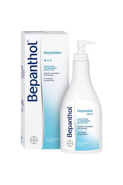 Bayer Loțiune de corp, Bayer, Bepanthol, efect intensiv de hidratare și reparare, cu pompă, 400 ml