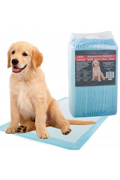 divendi-ro Set de 20 de covorașe absorbante pentru câini, mărimea L, dimensiuni 60 x 90 cm - Albastru