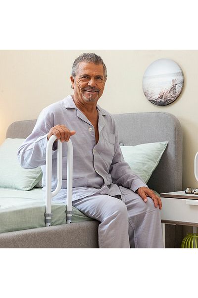 InnovaGoods InnovaGoods Beddaid Adjustable Bed Safety Bar, White/Grey
