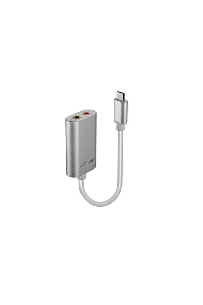 LİNDY Adaptor USB-C la Jack 3.5 mm Lindy 42711, Argintiu