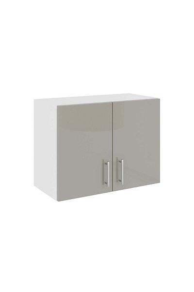 haaus.ro Corp Superior Hota haaus Karo, Gri Lucios/Alb, MDF, 60 x 30 x 45 cm