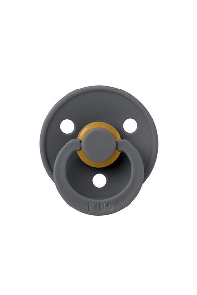 Bibs Latex pacifier, BIBS Colour, round nipple, 18 months+, Iron