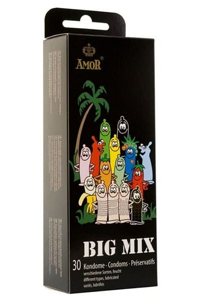 AMOR Prezervative latex, Amor, Big Mix, 30 buc