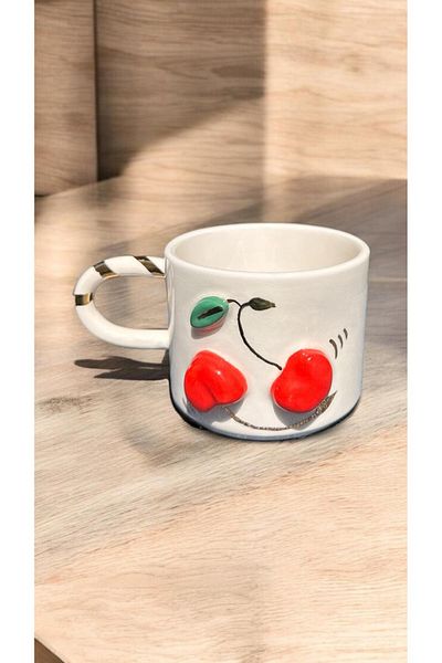 Xhoie Ceramics Cherry Mug