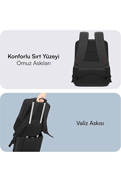 Mack حقيبة ظهر للكمبيوتر المحمول للأعمال مقاس 15.6 بوصة Mcc-806 باللون الأزرق الداكن