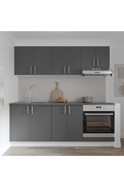 haaus.ro Σώμα φούρνου Haaus Karo, ανθρακί/λευκό, 60 x 50 x 80 cm