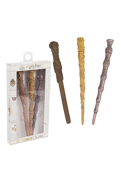 Boston Harry Potter pen set, 3 pcs, brown
