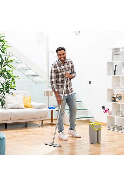 InnovaGoods InnovaGoods Klirimop Dual Bucket Mop, 6 L, Grey/Yellow