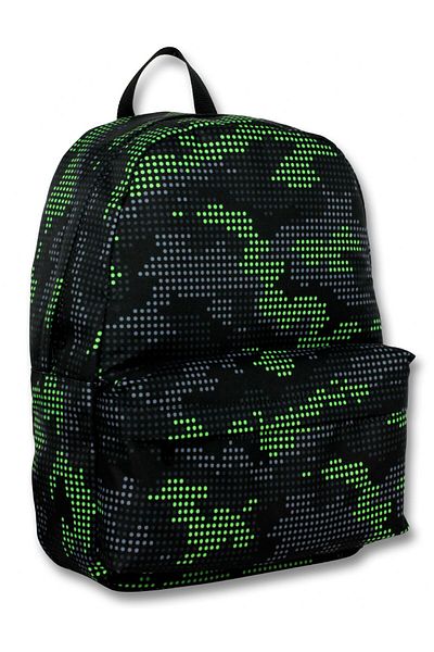 ÜMİT ÇANTA Hope Bag for Boys Children Green Color Pixel Camouflage Printed School Bag - 5090