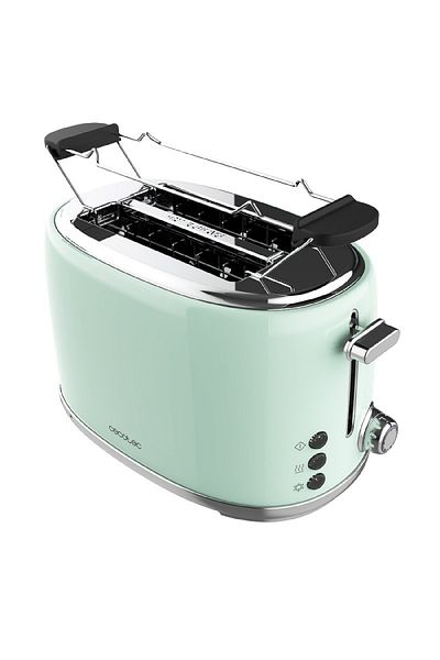 CECOTEC Prăjitor de pâine vertical, Cecotec Toast&Taste 1000 Retro, verde