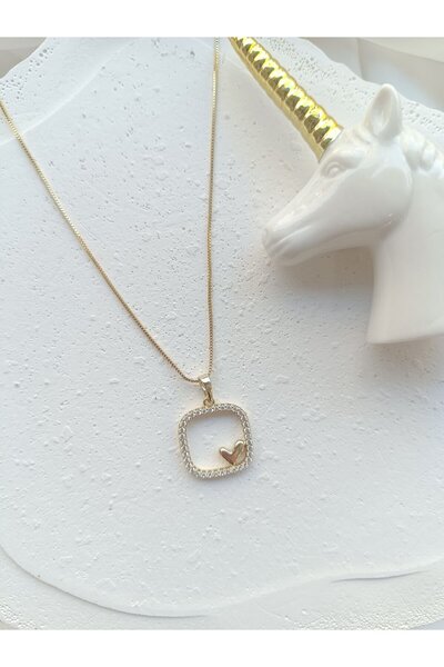 Çelik Xuping Kalp Uçlu Kolye
