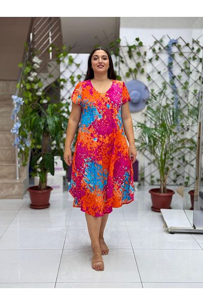 Punta Otantik Frd17164 Viscose Feride Dress