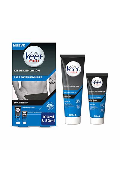 ELMIPLANT Veet Men Hair Removal Set, 2 pieces