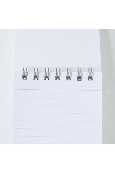 Muji Polypropylene Cover with Double Ring Memo, 40 Sheets, A7, White