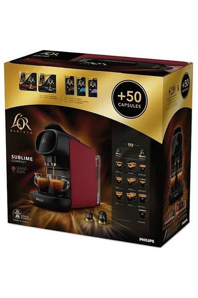 Mentos Philips L'Or Barista Sublime capsule coffee machine, black