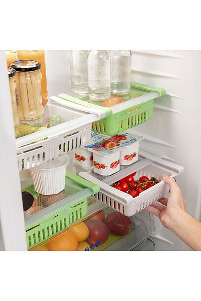 InnovaGoods InnovaGoods Adjustable Refrigerator Organizer, set of 2 pieces