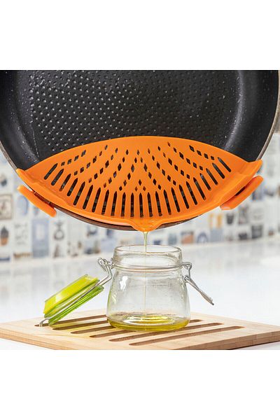 InnovaGoods InnovaGoods Silicone Colander IG814991 Orange
