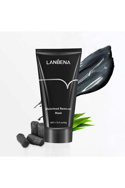 LANBENA Mască neagră, Lanbena, cărbune de bambus, îndepărtarea punctelor negre, 50gr